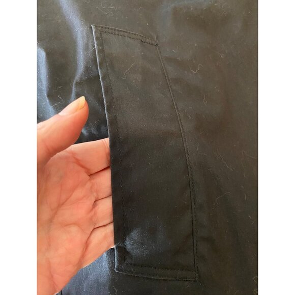 U.S. Military Trench Coat 40L Black Faux Fur Removable Liner Centre Mfg. - Picture 6 of 11